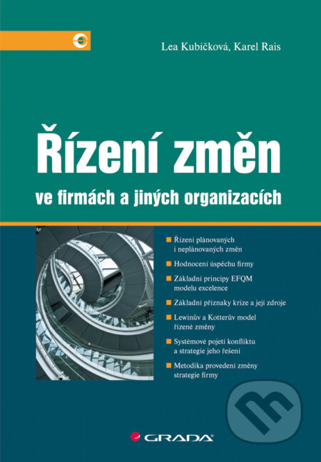 E-kniha: Řízení změn ve firmách a jiných organizacích (Karel Rais a Lea Kubíčková). Grada, 2012 E-kniha: Řízení změn ve firmách a jiných organizacích (Karel Rais a Lea Kubíčková). Grada, 2012
