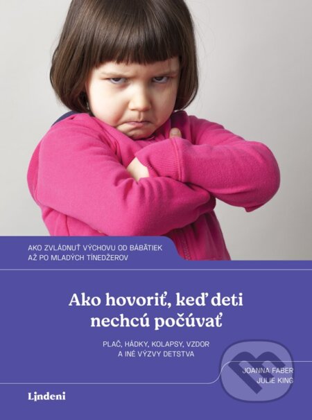 Kniha: Ako hovoriť, keď deti nechcú počúvať (Joanna Faber a Julie King). Lindeni, 2023 Kniha: Ako hovoriť, keď deti nechcú počúvať (Joanna Faber a Julie King). Lindeni, 2023