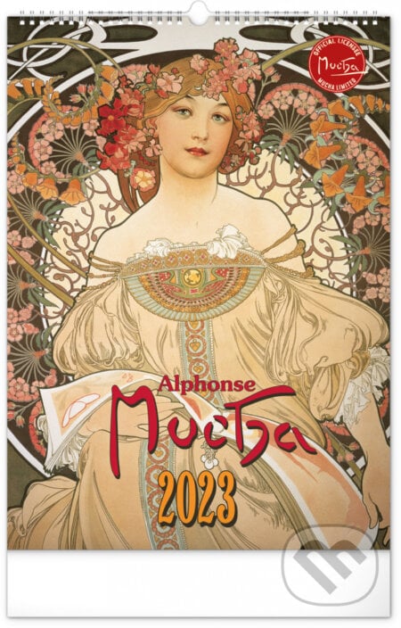 Nástěnný kalendář Alfons Mucha 2023, Presco Group, 2022