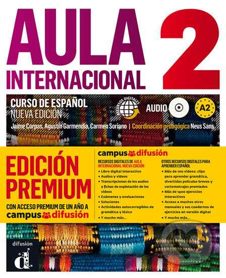 Kniha: Aula Internacional Nueva edición 2 (A2) – Libro del alumno Premium (Klett). Klett, 2018 Kniha: Aula Internacional Nueva edición 2 (A2) – Libro del alumno Premium (Klett). Klett, 2018
