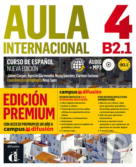 Kniha: Aula Internacional Nueva edición 4 (B2.1) - Premium – Libro del alumno + CD Nueva edición (Klett). Klett, 2018 Kniha: Aula Internacional Nueva edición 4 (B2.1) - Premium – Libro del alumno + CD Nueva edición (Klett). Klett, 2018