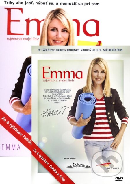 Kniha: EMMA: Tajomstvo mojej línie (kniha + DVD) (Emma Tekelyová). Formats Pro Media, s.r.o., 2013 Kniha: EMMA: Tajomstvo mojej línie (kniha + DVD) (Emma Tekelyová). Formats Pro Media, s.r.o., 2013
