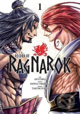 Kniha: Record of Ragnarok 1 (Shinya Umemura a Takumi Fukui). Viz Media, 2022 Kniha: Record of Ragnarok 1 (Shinya Umemura a Takumi Fukui). Viz Media, 2022