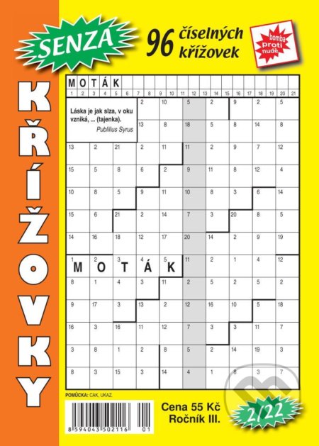 Kniha: Senza číselné křížovky 2/2022 (Telpres). Telpres, 2022 Kniha: Senza číselné křížovky 2/2022 (Telpres). Telpres, 2022