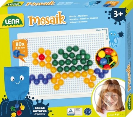 Spoločenská hra: Mozaika klobouček 1,5cm hladký (Bonaparte). Bonaparte, 2022 Spoločenská hra: Mozaika klobouček 1,5cm hladký (Bonaparte). Bonaparte, 2022