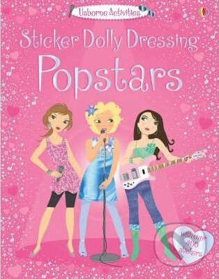 Kniha: Sticker Dolly Dressing: Popstars (Lucy Beckett-Bowman). Usborne, 2014 Kniha: Sticker Dolly Dressing: Popstars (Lucy Beckett-Bowman). Usborne, 2014