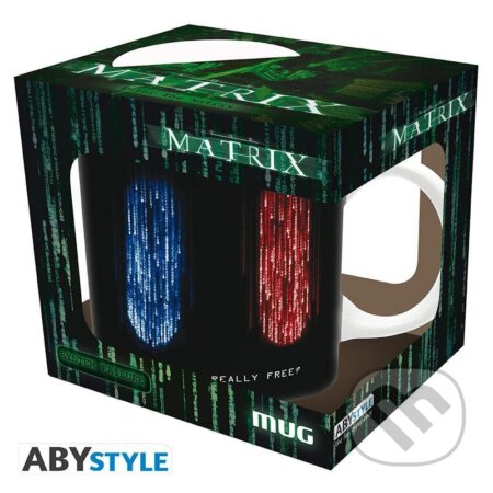 Matrix keramický Hrnček - modrá nebo červená pirulka (ABYstyle). ABYstyle, 2022 Matrix keramický Hrnček - modrá nebo červená pirulka (ABYstyle). ABYstyle, 2022