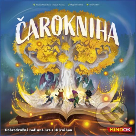 Spoločenská hra: Čarokniha (Martino Chiacchiera a Michele Piccolini). Mindok, 2022 Spoločenská hra: Čarokniha (Martino Chiacchiera a Michele Piccolini). Mindok, 2022