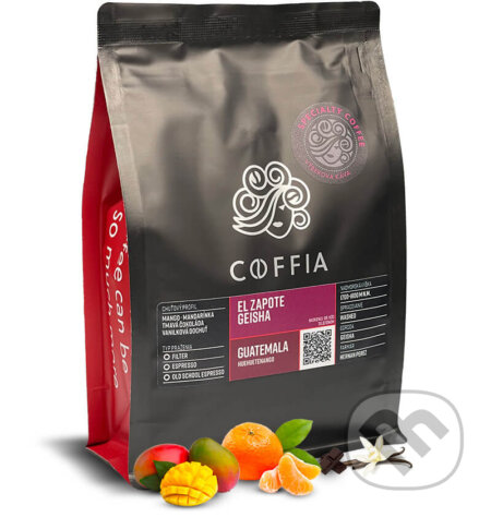 Kávy a čaje: El Zapote Geisha (COFFIA). COFFIA Kávy a čaje: El Zapote Geisha (COFFIA). COFFIA