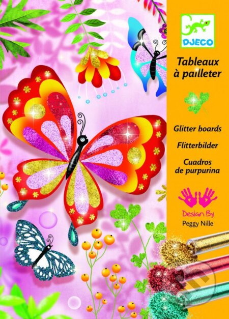 Spoločenská hra: Výtvarná sada - Trblietavé motýle (Djeco). Djeco, 2019 Spoločenská hra: Výtvarná sada - Trblietavé motýle (Djeco). Djeco, 2019