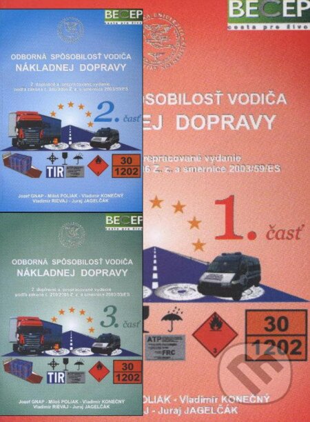 Kniha: Odborná spôsobilosť vodiča nákladnej dopravy (Autorský kolektiv). EDIS, 2012 Kniha: Odborná spôsobilosť vodiča nákladnej dopravy (Autorský kolektiv). EDIS, 2012