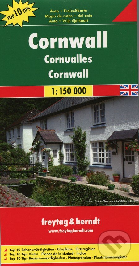 Cornwall 1:150 000, freytag&berndt, 2011