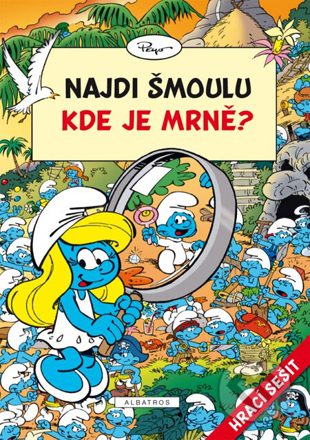 Kniha: Najdi šmoulu - Kde je Mrně? (Albatros CZ). Albatros CZ, 2013 Kniha: Najdi šmoulu - Kde je Mrně? (Albatros CZ). Albatros CZ, 2013