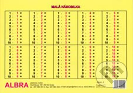 Kniha: Malá násobilka (formát A4) (ALBRA). ALBRA, 1999 Kniha: Malá násobilka (formát A4) (ALBRA). ALBRA, 1999