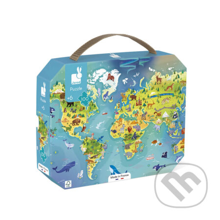 Puzzle: Mapa sveta v kufríku (Janod). Janod, 2022 Puzzle: Mapa sveta v kufríku (Janod). Janod, 2022