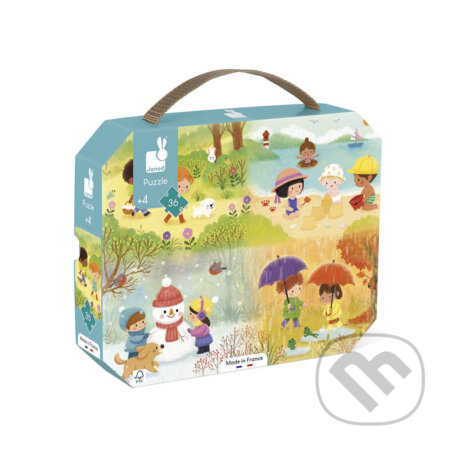 Puzzle: Štyri ročné obdobia v kufríku (Janod). Janod, 2022 Puzzle: Štyri ročné obdobia v kufríku (Janod). Janod, 2022