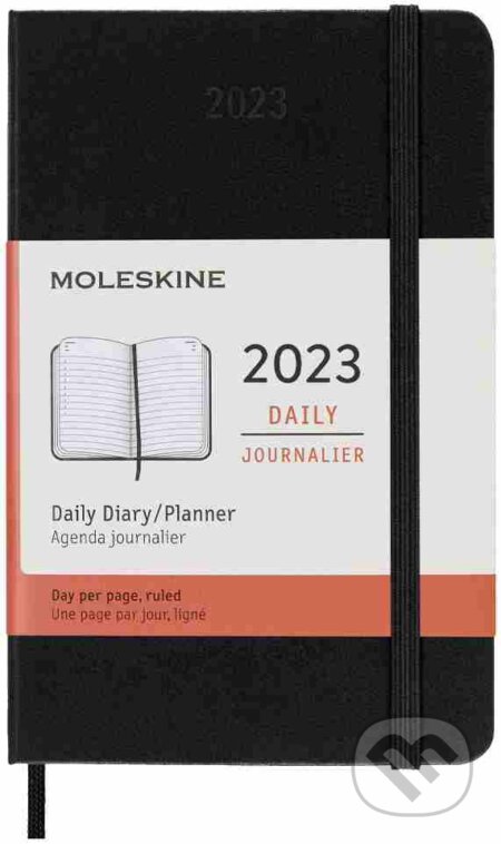 Moleskine – 12-mesačný denný čierny diár 2023, Moleskine, 2022