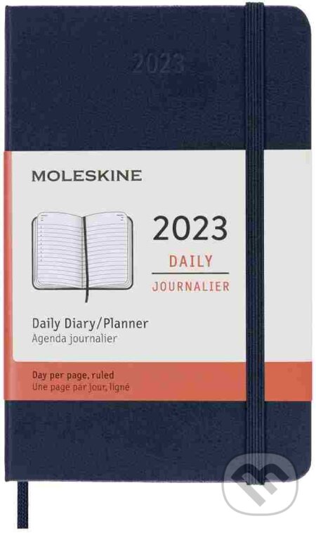 Moleskine – 12-mesačný denný modrý diár 2023, Moleskine, 2022