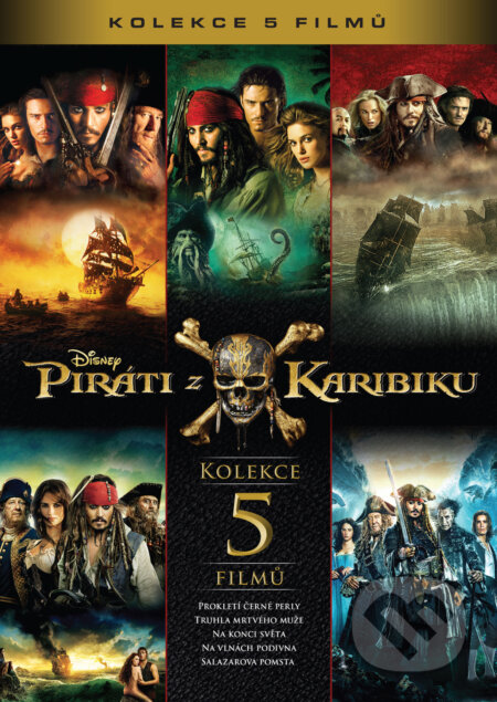 Film: Piráti z Karibiku kolekce 1.-5. (Espen Sandberg, Gore Verbinski, Joachim Rønning a Rob Marshall) (DVD). Magicbox, 2022 Film: Piráti z Karibiku kolekce 1.-5. (Espen Sandberg, Gore Verbinski, Joachim Rønning a Rob Marshall) (DVD). Magicbox, 2022