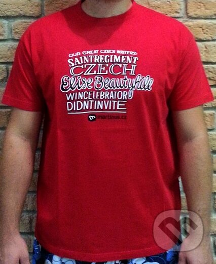 Tričko "Our Great Czech Writers" (Martinus). Martinus Tričko "Our Great Czech Writers" (Martinus). Martinus