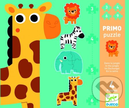 Puzzle: Primo puzzle pre najmenších - Džungľa (Djeco). Djeco, 2019 Puzzle: Primo puzzle pre najmenších - Džungľa (Djeco). Djeco, 2019