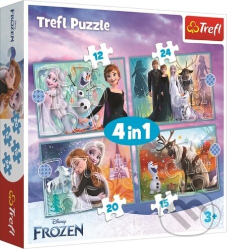 Puzzle: Ledové království: Úžasný svět 4v1 (Trefl). Trefl, 2022 Puzzle: Ledové království: Úžasný svět 4v1 (Trefl). Trefl, 2022