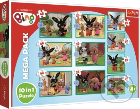 Puzzle: Bing a přátelé MEGA PACK 10v1 (Trefl). Trefl, 2022 Puzzle: Bing a přátelé MEGA PACK 10v1 (Trefl). Trefl, 2022