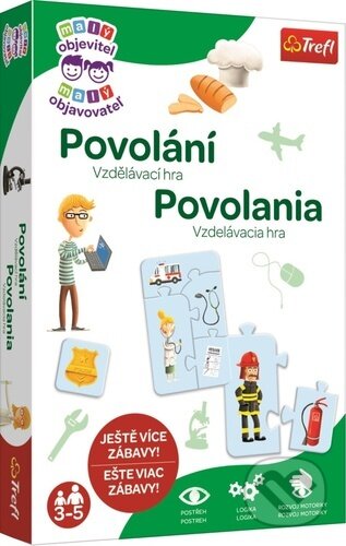 Spoločenská hra: Malý objevitel: Povolání / Povolania (Trefl). Trefl, 2022 Spoločenská hra: Malý objevitel: Povolání / Povolania (Trefl). Trefl, 2022
