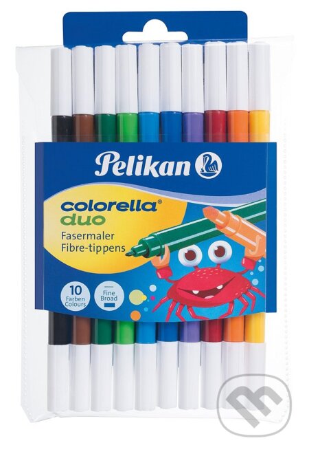 Fixy obojstranné 10 ks = 20 farieb (Pelikan). Pelikan, 2022 Fixy obojstranné 10 ks = 20 farieb (Pelikan). Pelikan, 2022