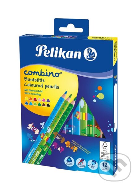 Pastelky Combino, 12 ks, Pelikan, 2022