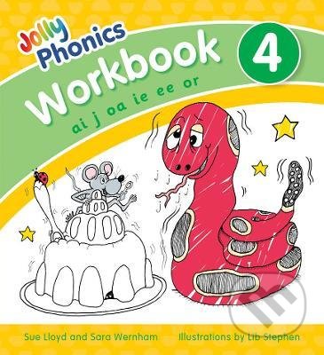 Jolly Phonics - Workbook 4 - Sue Lloyd, Sara Wernham, Lib Stephen (ilustrátor), Jolly Learning, 2021