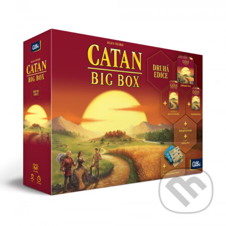 Společenská hra: Catan - Big Box - druhá edice (Albi). Albi, 2019 Společenská hra: Catan - Big Box - druhá edice (Albi). Albi, 2019