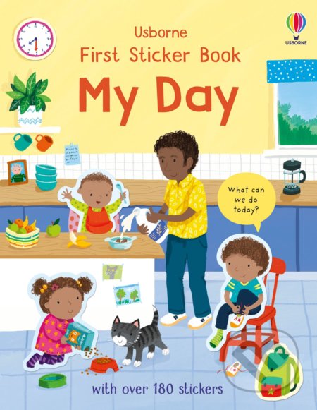 Kniha: First Sticker Book My Day (Holly Bathie). Usborne, 2022 Kniha: First Sticker Book My Day (Holly Bathie). Usborne, 2022