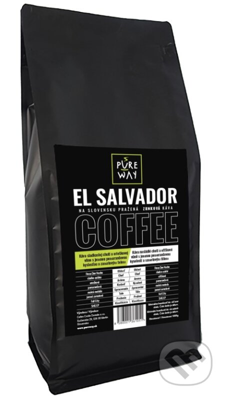 Kávy a čaje: El Salvador (Pure Way). Pure Way Kávy a čaje: El Salvador (Pure Way). Pure Way