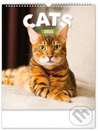 Nástěnný kalendář Cats 2023, Presco Group, 2022