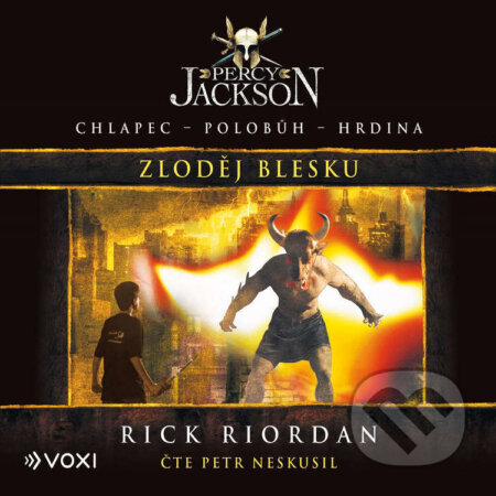 Audiokniha: Percy Jackson - Zloděj blesku (Rick Riordan). Voxi, 2022 Audiokniha: Percy Jackson - Zloděj blesku (Rick Riordan). Voxi, 2022