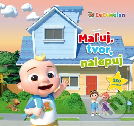 Kniha: Cocomelon: Maľuj, tvor, nalepuj (Egmont SK). Egmont SK, 2022 Kniha: Cocomelon: Maľuj, tvor, nalepuj (Egmont SK). Egmont SK, 2022