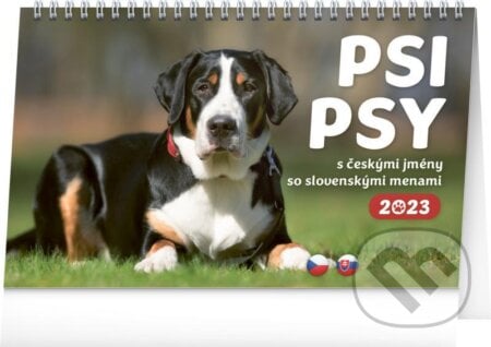 Stolní kalendář Psi CZ/SK 2023, Presco Group, 2022