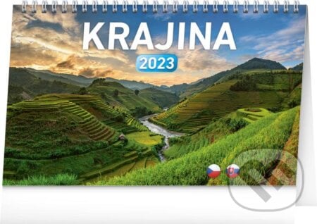 Stolní kalendář / stolový kalendár Krajina 2023, Presco Group, 2022