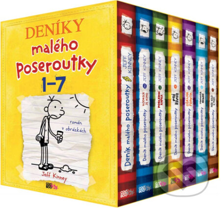 Kniha: Deník malého poseroutky (BOX 1-7) (Jeff Kinney). CooBoo CZ, 2013 Kniha: Deník malého poseroutky (BOX 1-7) (Jeff Kinney). CooBoo CZ, 2013