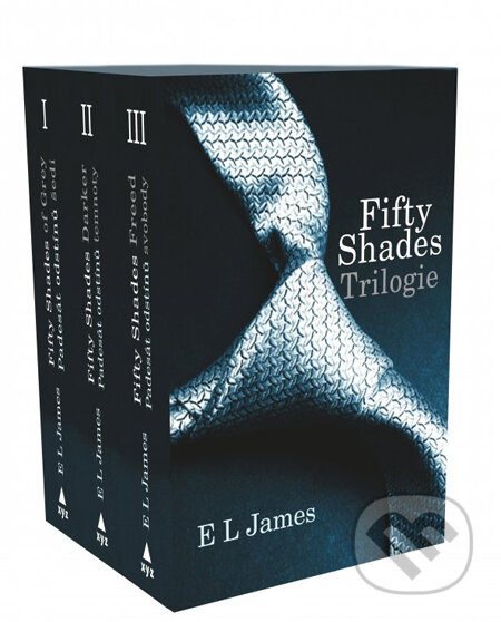 Kniha: Fifty Shades: Padesát odstínů - dárkový box 1-3 (E L James). XYZ, 2013 Kniha: Fifty Shades: Padesát odstínů - dárkový box 1-3 (E L James). XYZ, 2013