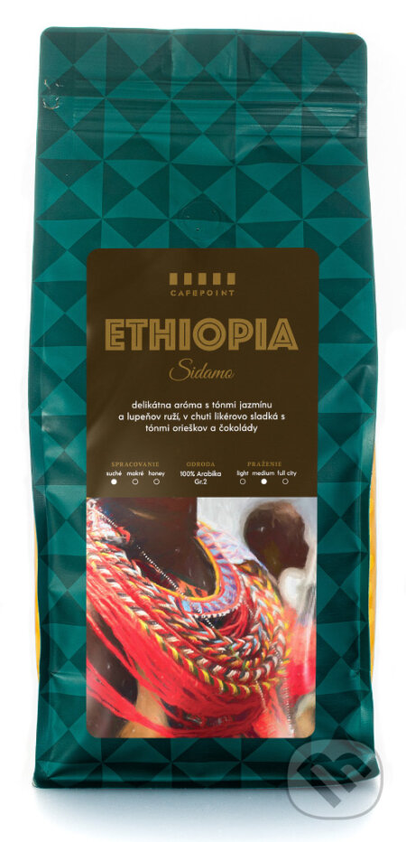 Kávy a čaje: Ethiopia Sidamo Garde 2 (Cafepoint). Cafepoint, 2013 Kávy a čaje: Ethiopia Sidamo Garde 2 (Cafepoint). Cafepoint, 2013