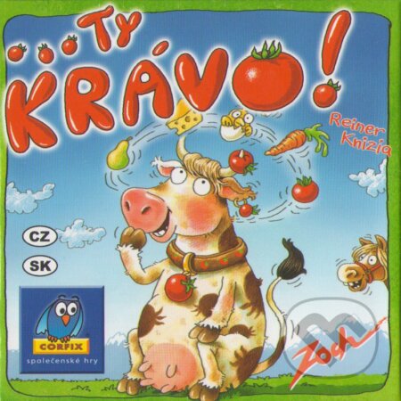Společenská hra: ... ty krávo! (Reiner Knizia). Corfix, 2013 Společenská hra: ... ty krávo! (Reiner Knizia). Corfix, 2013