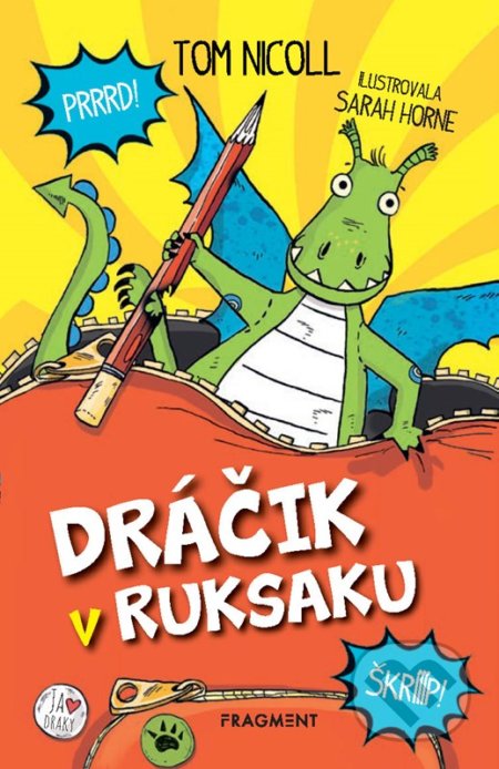 Kniha: Dráčik v ruksaku (Tom Nicoll). Fragment, 2022 Kniha: Dráčik v ruksaku (Tom Nicoll). Fragment, 2022