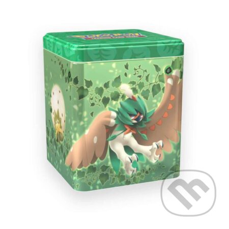 Spoločenská hra: Pokémon TCG: Stacking Tin (zelená, grass type) (Pokemon). Pokemon, 2022 Spoločenská hra: Pokémon TCG: Stacking Tin (zelená, grass type) (Pokemon). Pokemon, 2022