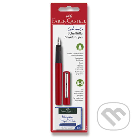 Bombičkové pero červené + 6 bombiček (Faber-Castell). Faber-Castell, 2020 Bombičkové pero červené + 6 bombiček (Faber-Castell). Faber-Castell, 2020