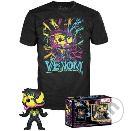 Funko POP & Tee: Marvel: Venom - Eddie Brock Blacklight (Funko). Funko, 2022 Funko POP & Tee: Marvel: Venom - Eddie Brock Blacklight (Funko). Funko, 2022