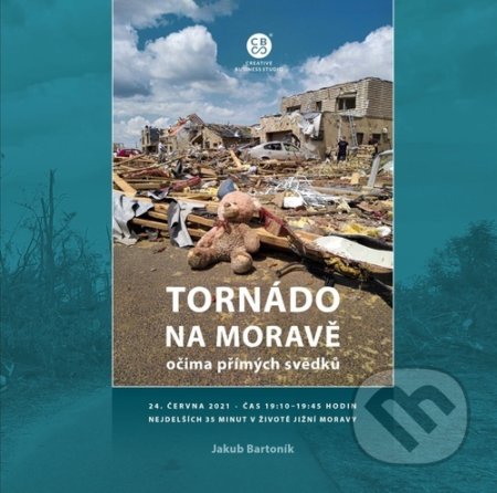 Kniha: Tornádo na Moravě očima přímých svědků (Jakub Bartoník). Malované Mapy, 2022 Kniha: Tornádo na Moravě očima přímých svědků (Jakub Bartoník). Malované Mapy, 2022