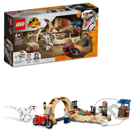 Spoločenská hra: Lego Jurassic World 76945 Atrociraptor: naháňačka na motorke (LEGO). LEGO, 2022 Spoločenská hra: Lego Jurassic World 76945 Atrociraptor: naháňačka na motorke (LEGO). LEGO, 2022
