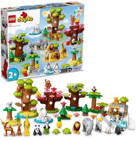 Spoločenská hra: Lego DUPLO 10975 Divoké zvieratá z celého sveta (LEGO). LEGO, 2022 Spoločenská hra: Lego DUPLO 10975 Divoké zvieratá z celého sveta (LEGO). LEGO, 2022